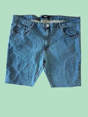 Big Dude Denim Cutoff Shorts Size 48 Men’s Relaxed Fit Casual Summer Jean Shorts